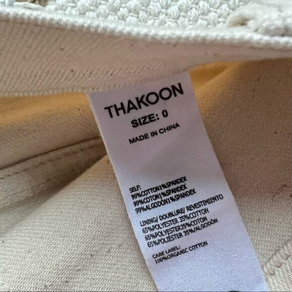 Thakoon Ecru Denim Side Button Closure Midi Skirt Women’s Size 0 NWT - Picture 9 of 14